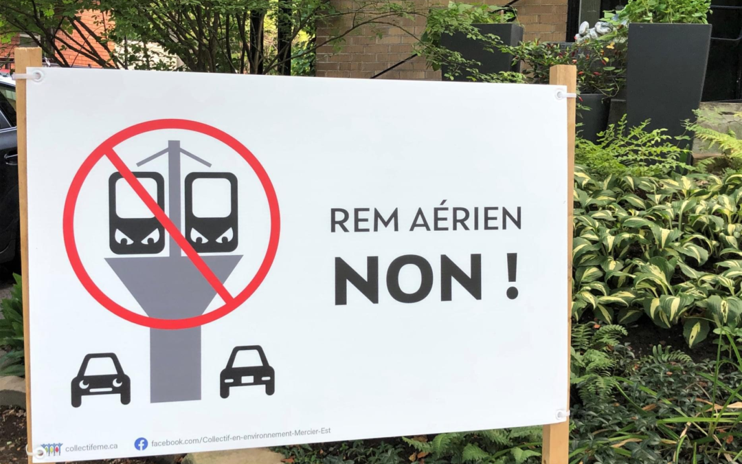 Pétition : Fin des travaux du REM de l&rsquo;Est
