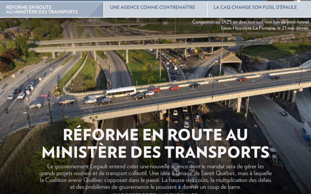 RÉFORME EN ROUTE AU MINISTÈRE DES TRANSPORTS
