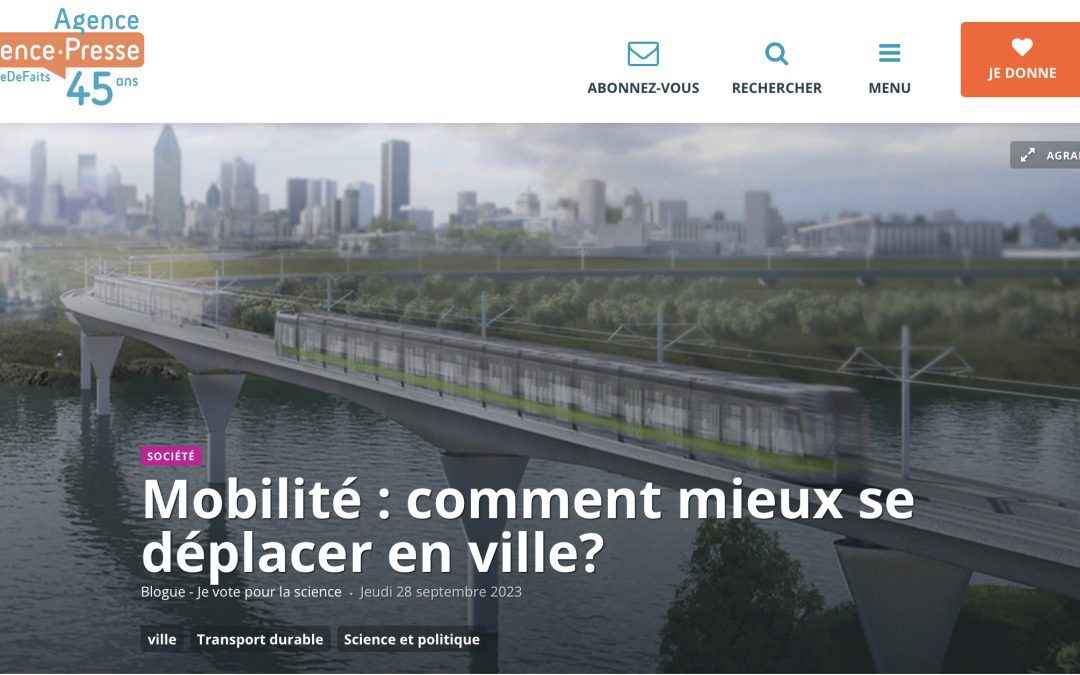 Mobilité : comment mieux se déplacer en ville?