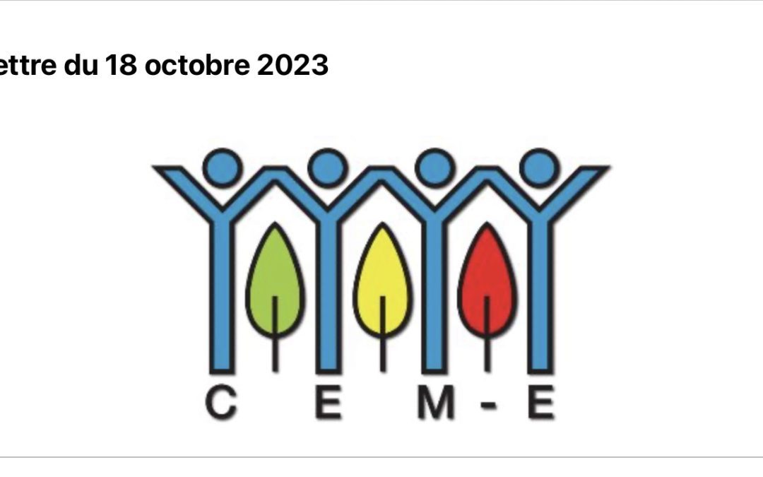 Infolettre du 18 octobre 2023